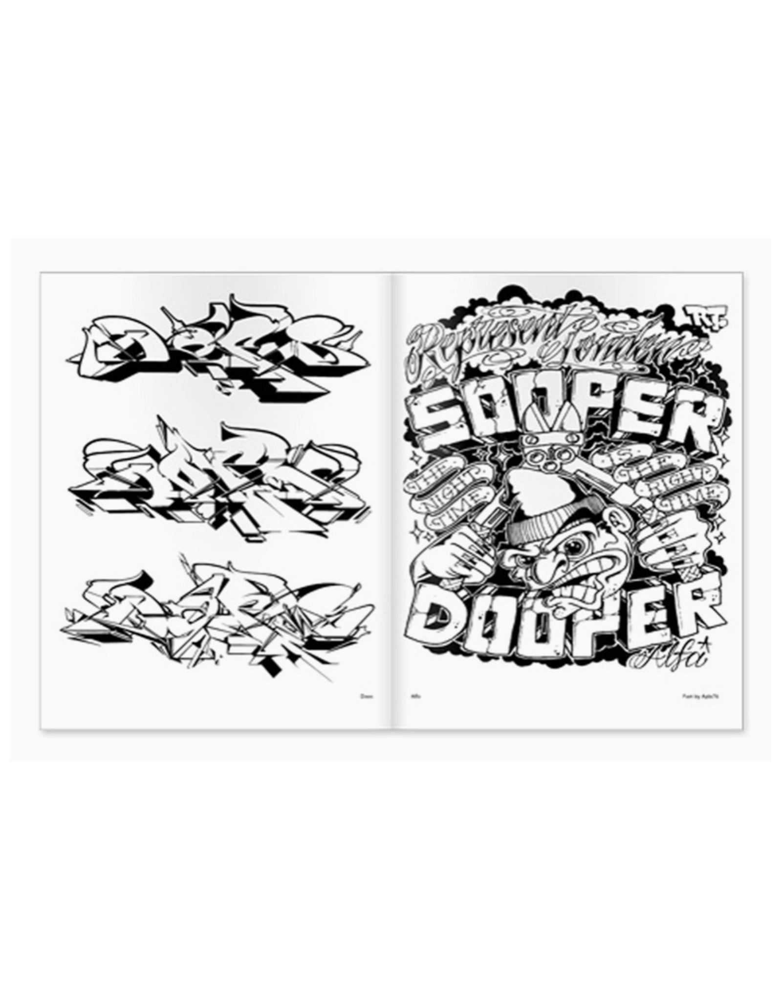 Graffiti 3 International Styles Coloring Book