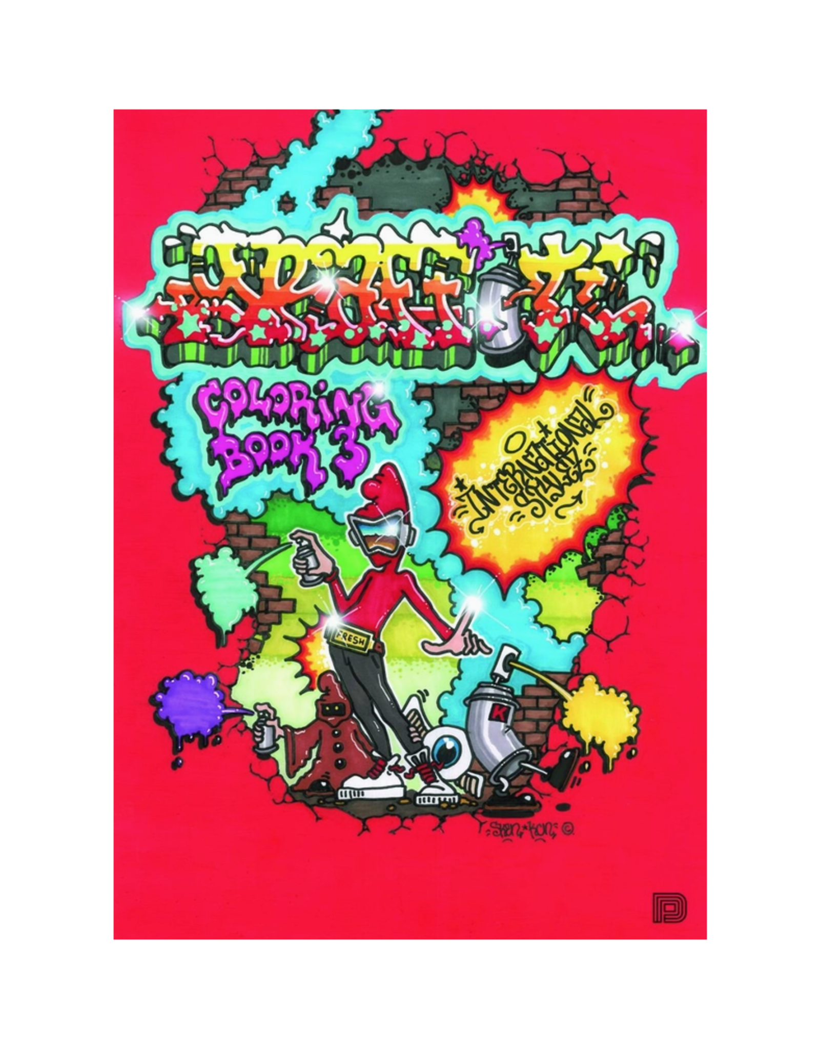 Graffiti 3 International Styles Coloring Book