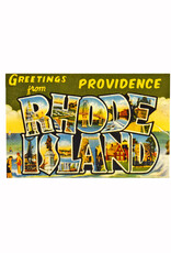 Greetings from Rhode Island (Green) Postcard