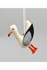 Seagull Felted Ornament