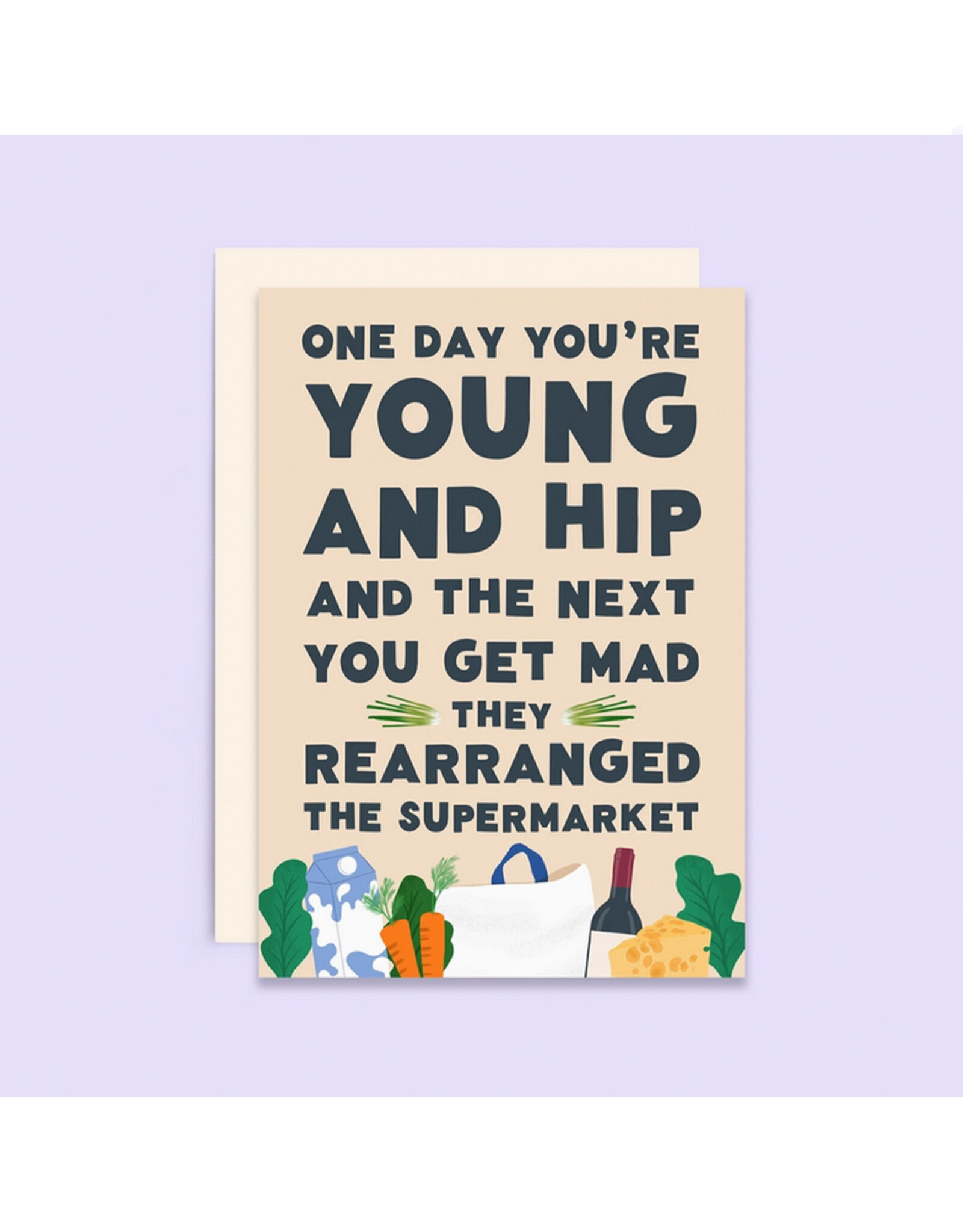 Rearranged Supermarket Birthday Greeting Card