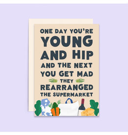 Rearranged Supermarket Birthday Greeting Card