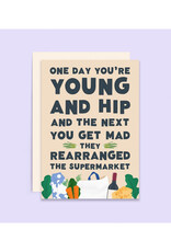 Rearranged Supermarket Birthday Greeting Card
