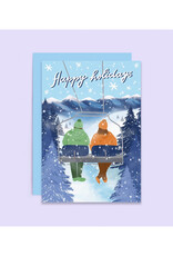 Ski Lift Holiday Greeting Card Ski Lift Holiday Greeting Card