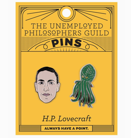 H.P. Lovecraft and Cthulhu Pin Set