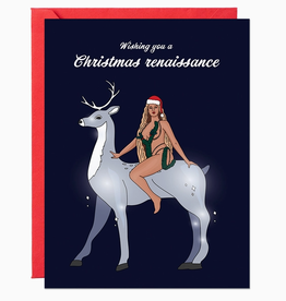 Wishing You a Christmas Renaissance Beyonce Greeting Card