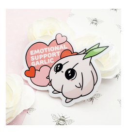 Emotional Support Garlic Sticker