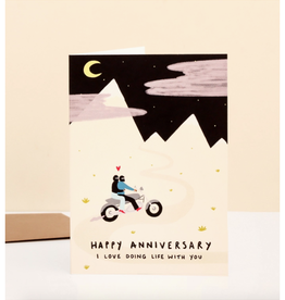 Happy Anniversary Bikers Greeting Card