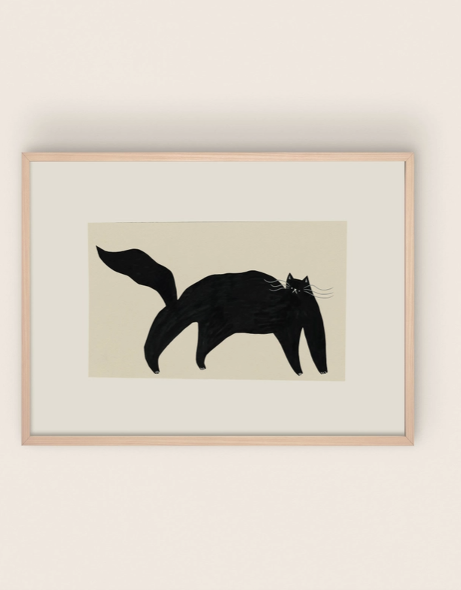 Black Cat Print