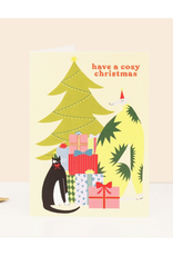 Have a Cosy Christmas Cat & Dog Tree Greeting Card Have a Cosy Christmas Cat & Dog Tree Greeting Card