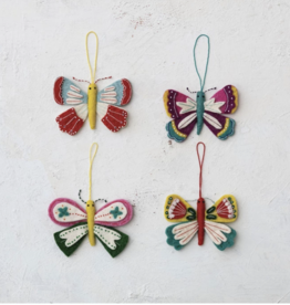 Felt Butterfly Ornament (Assorted)