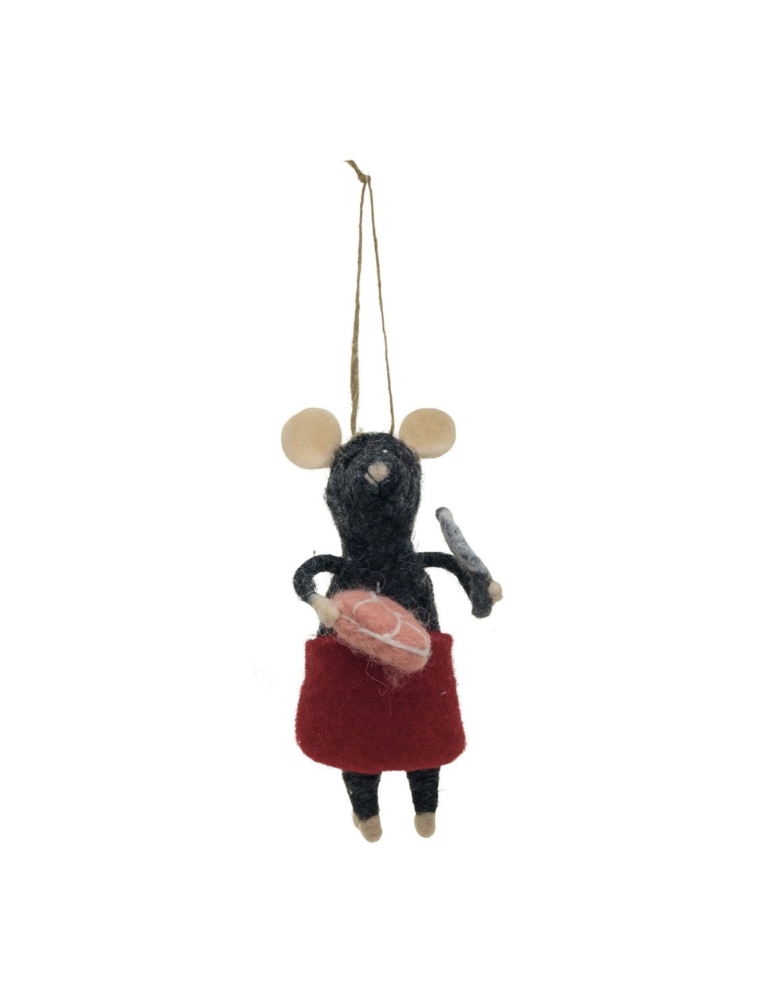Chef Mouse with Steak Ornament