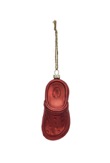 Red Glass Clog Ornament