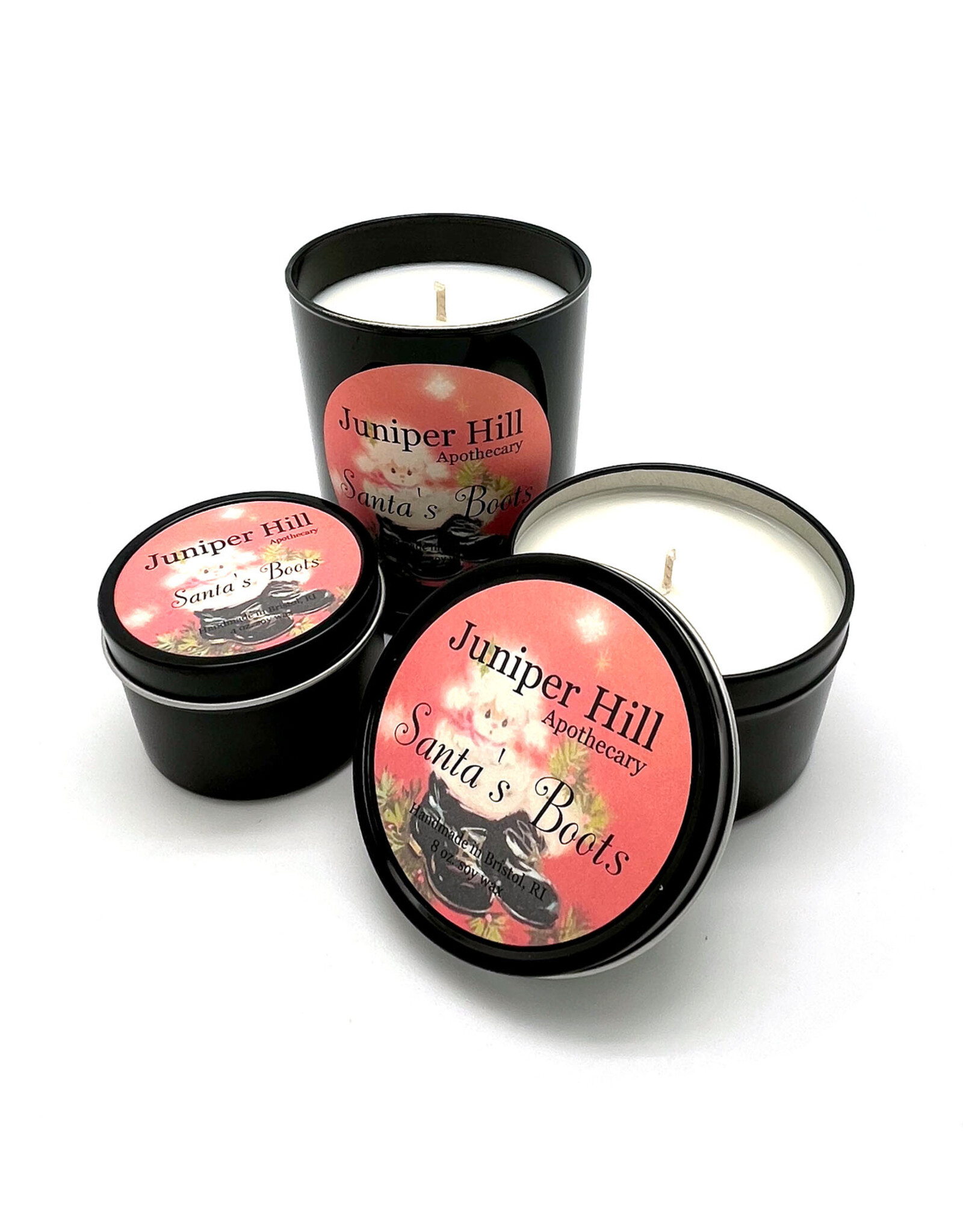 Santa's Boots Candle