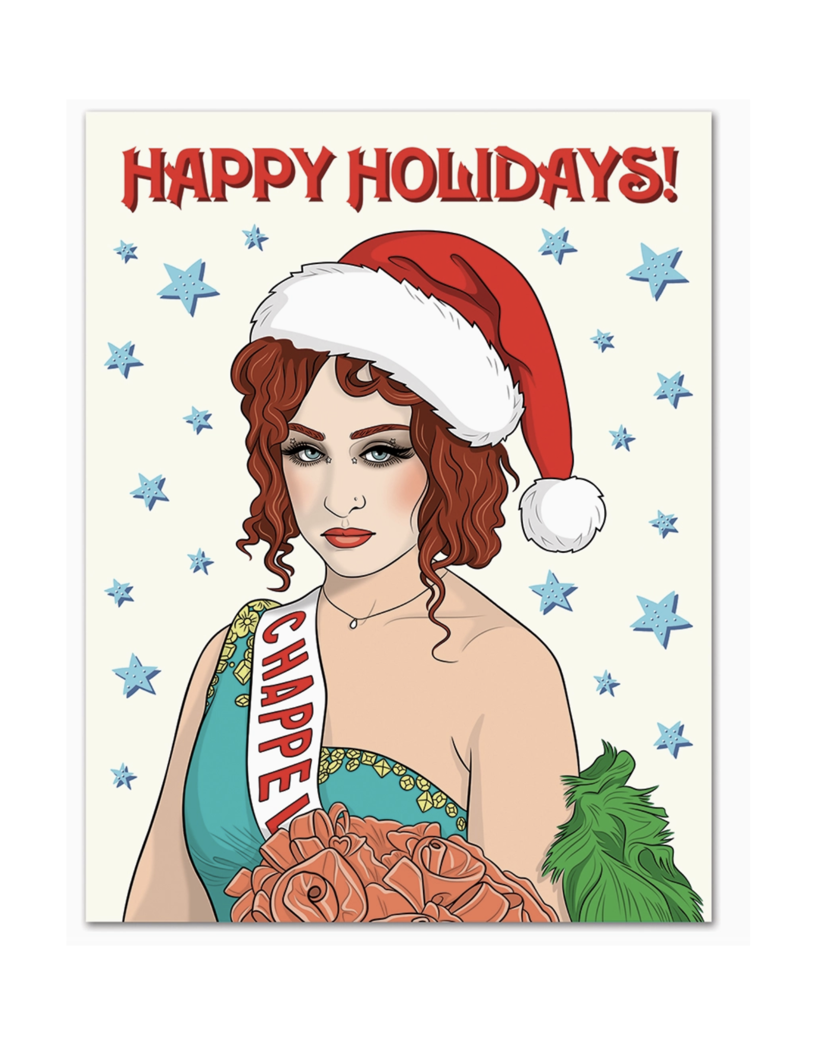 Chappell Roan Happy Holidays Greeting Card
