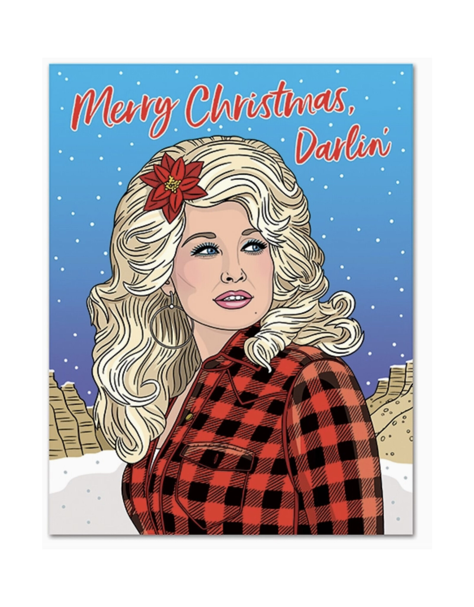 Dolly Merry Christmas Darlin Greeting Card