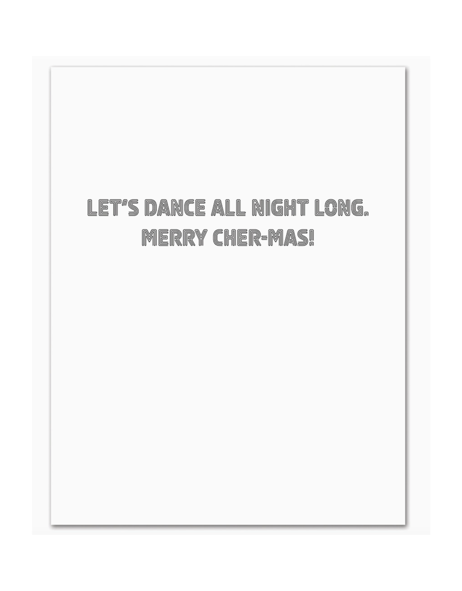 Play a Christmas Song Cher Greeting Card