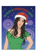 Play a Christmas Song Cher Greeting Card