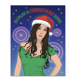 Play a Christmas Song Cher Greeting Card