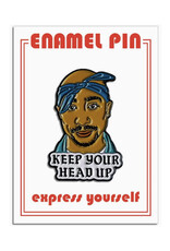 Tupac Keep Your Head Up Enamel Pin
