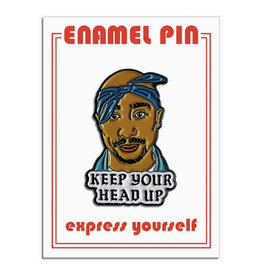 Tupac Keep Your Head Up Enamel Pin