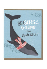 SEAsons Greeting's From Rhode Island Whale Greeting Card