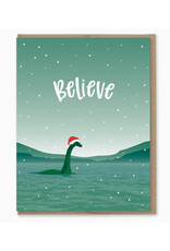 Nessie Believe Holiday Greeting Card