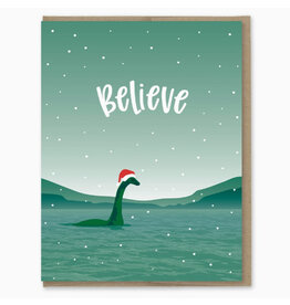 Nessie Believe Holiday Greeting Card