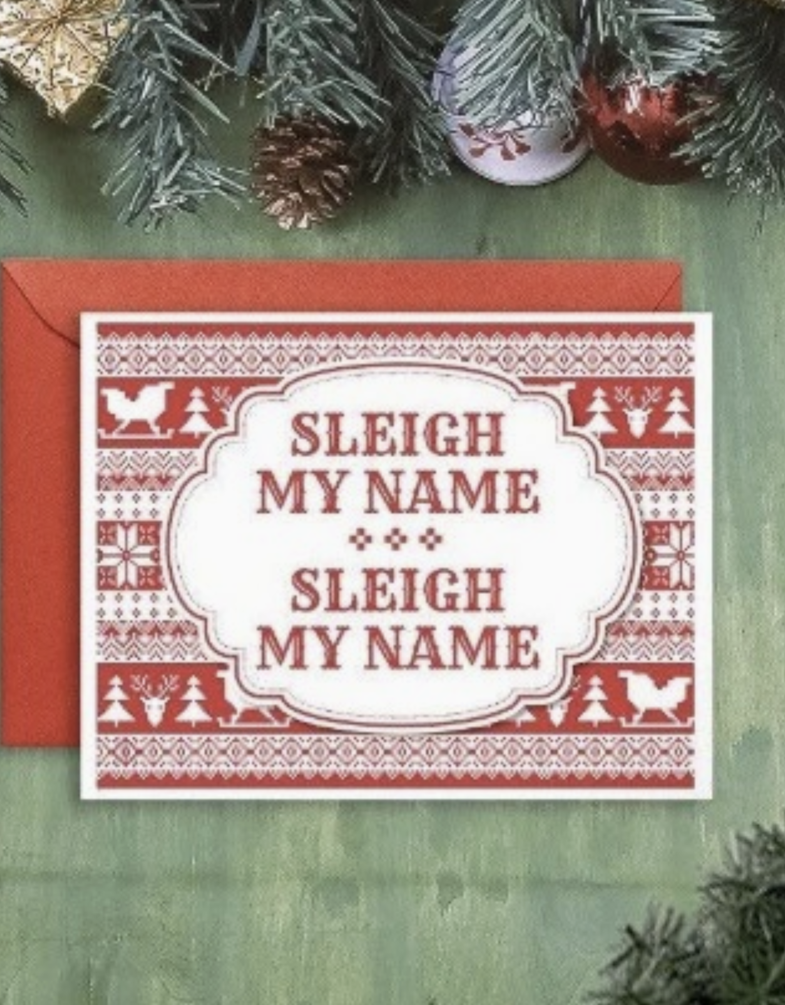 Sleigh My Name Destiny's Child Greeting Card