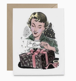 For You Bitch Vintage Greeting Card