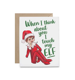 Touch My Elf Greeting Card