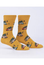 Little Full, Lotta Sap Christmas Tree Men's Crew Socks