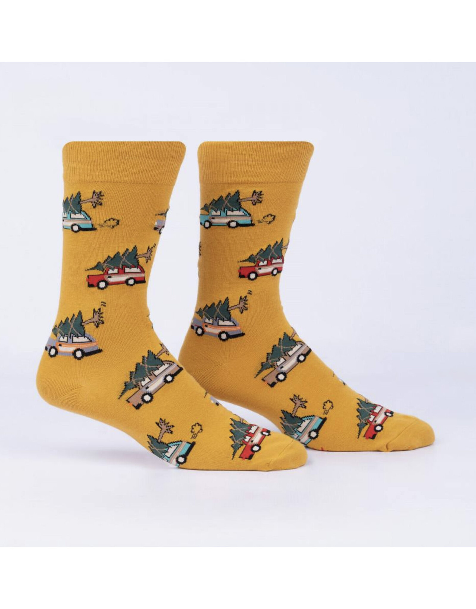 Little Full, Lotta Sap Christmas Tree Men's Crew Socks