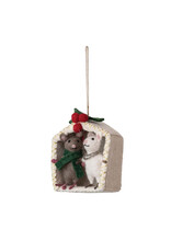 Felt Mice Under the Mistletoe Ornament