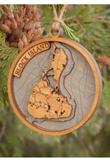 Block Island Wooden Carved Ornament