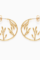 Tropical Jungle Hoop Earrings