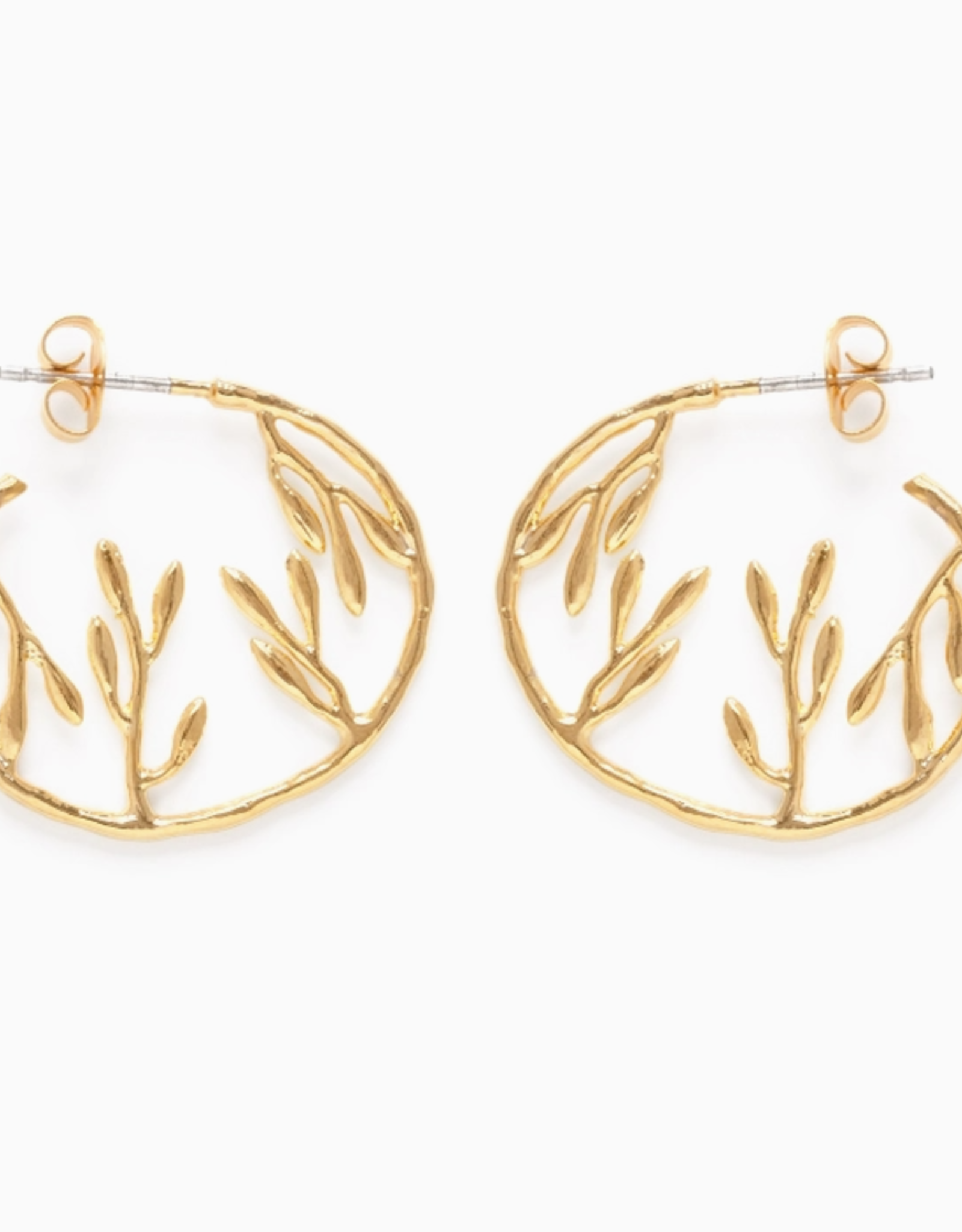 Tropical Jungle Hoop Earrings