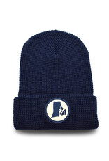 Rhode Island State Waffle Knit Beanie - Navy