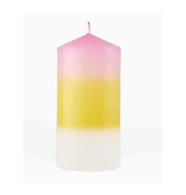 Pillar Candle - Pink, Orange