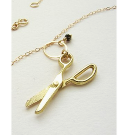 Gold Scissors Necklace