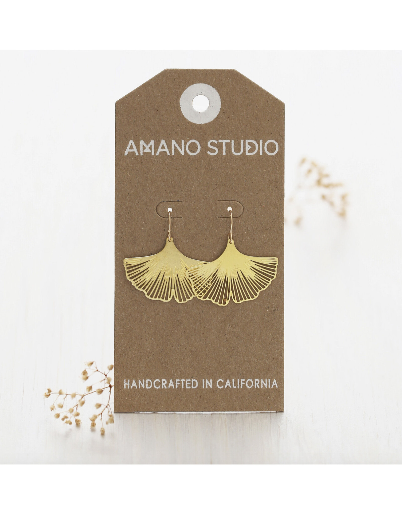 Ginkgo Leaf Earrings