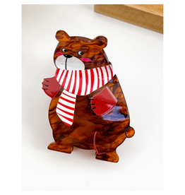 Winter Bear Claw Clip