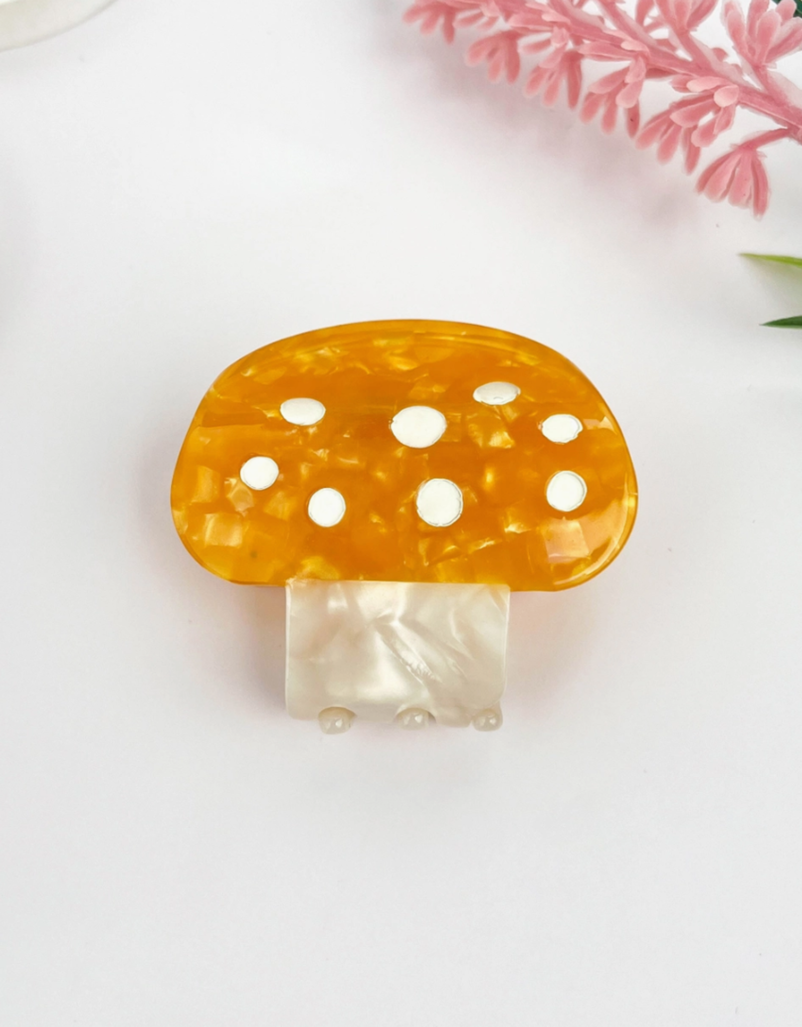 Lil Yellow Mushroom Claw Clip