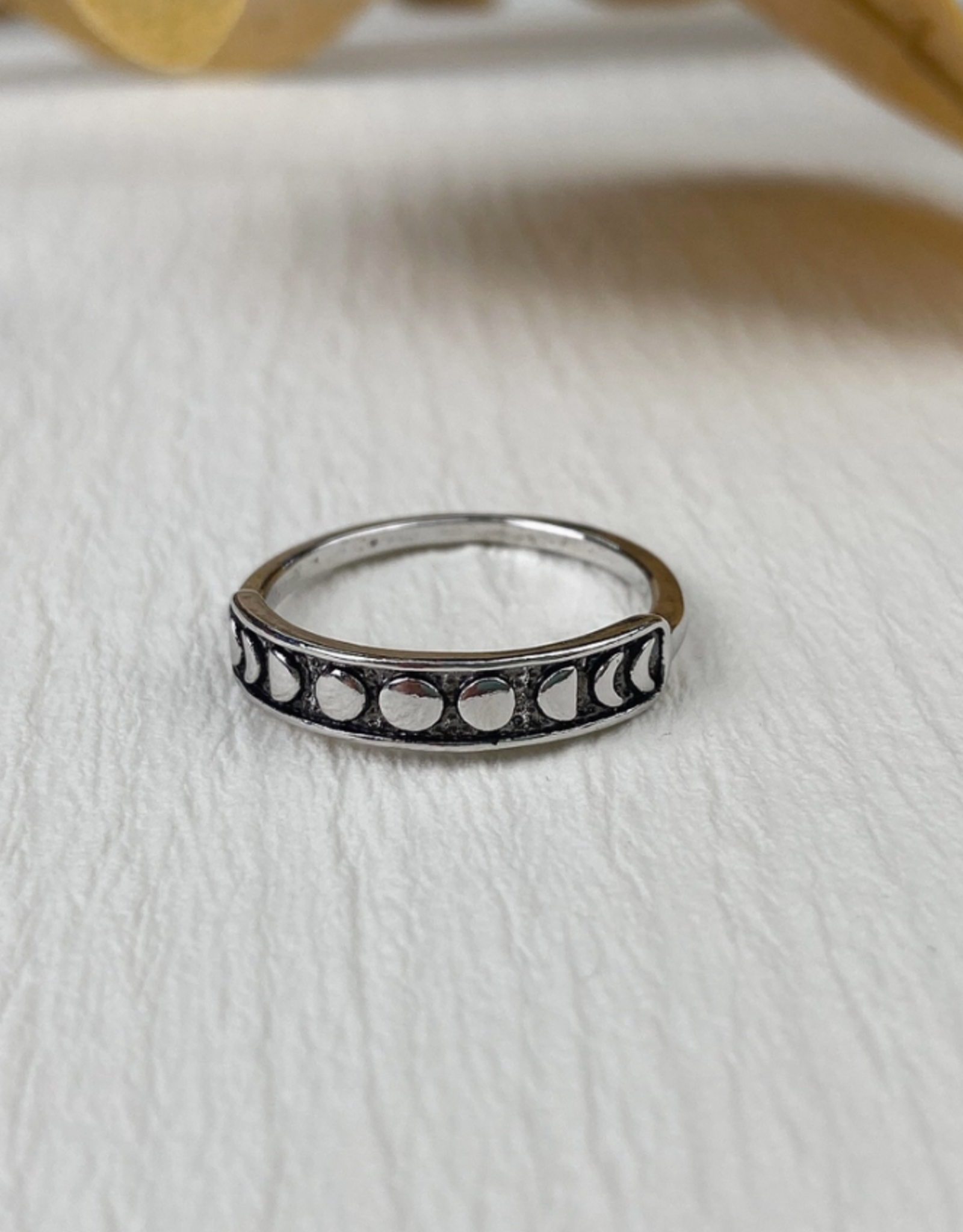 Vintage Silver Moon Phases Ring