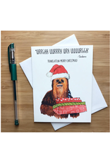 Chewbacca Christmas Greeting Card