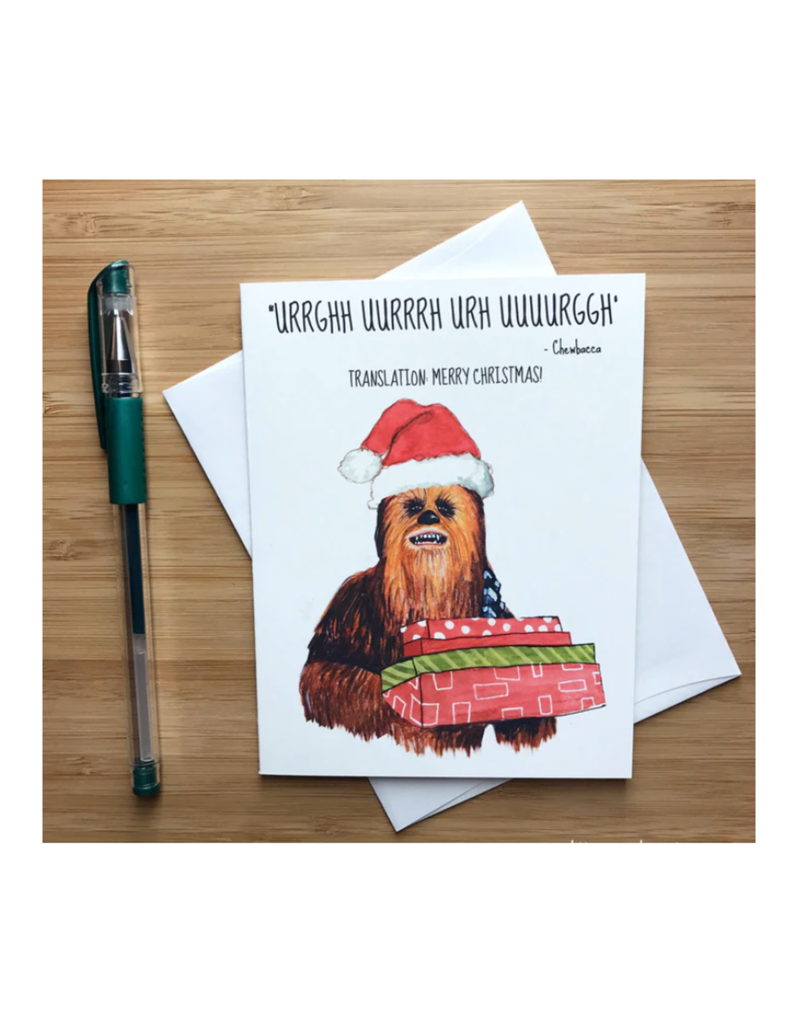 Chewbacca Christmas Greeting Card