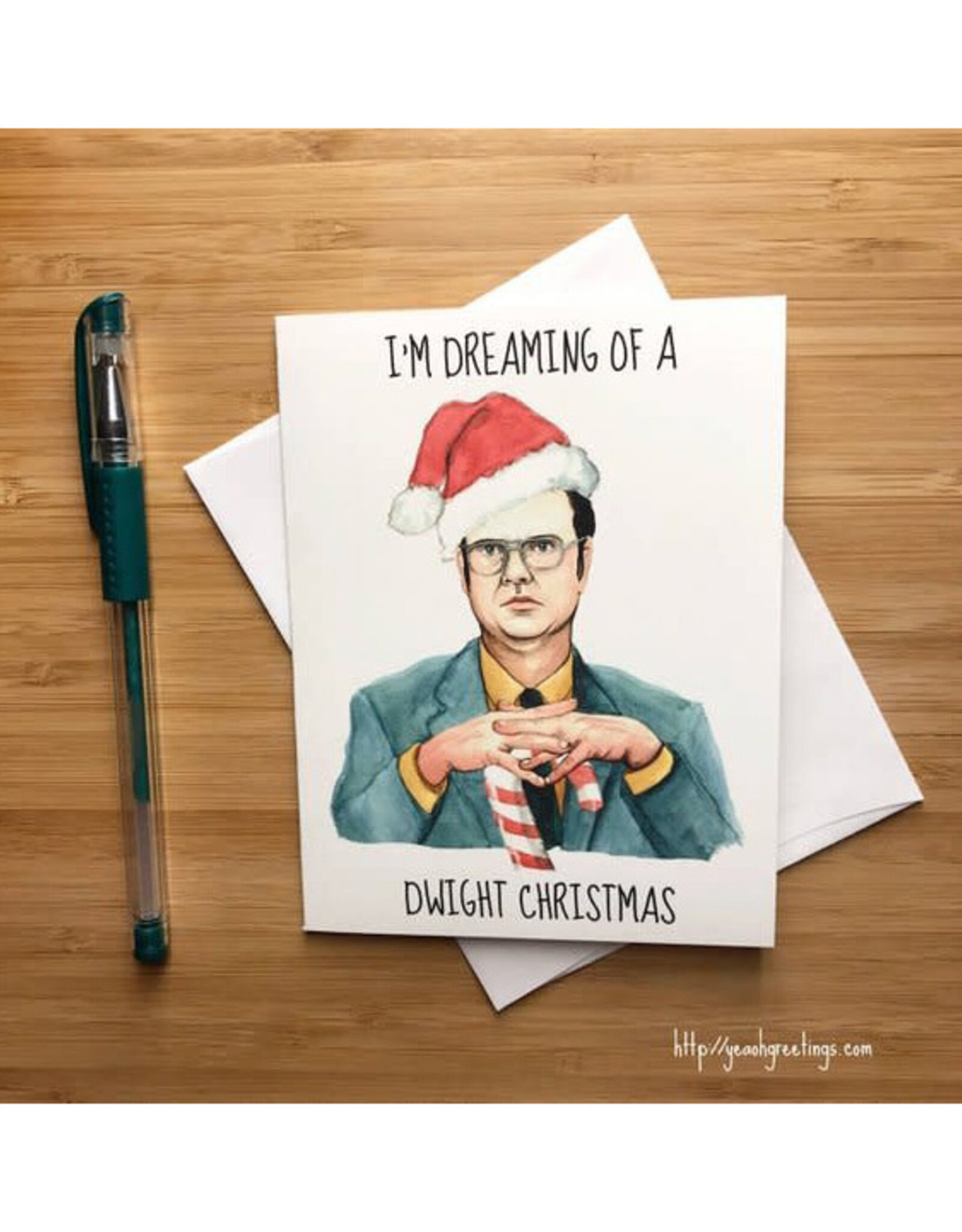 Dreaming of a Dwight Christmas (The Office) Greeting Card