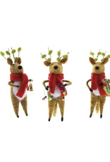Felt Holiday Reindeer Ornament (Assorted) Felt Holiday Reindeer Ornament (Assorted)