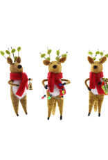 Felt Holiday Reindeer Ornament (Assorted) Felt Holiday Reindeer Ornament (Assorted)