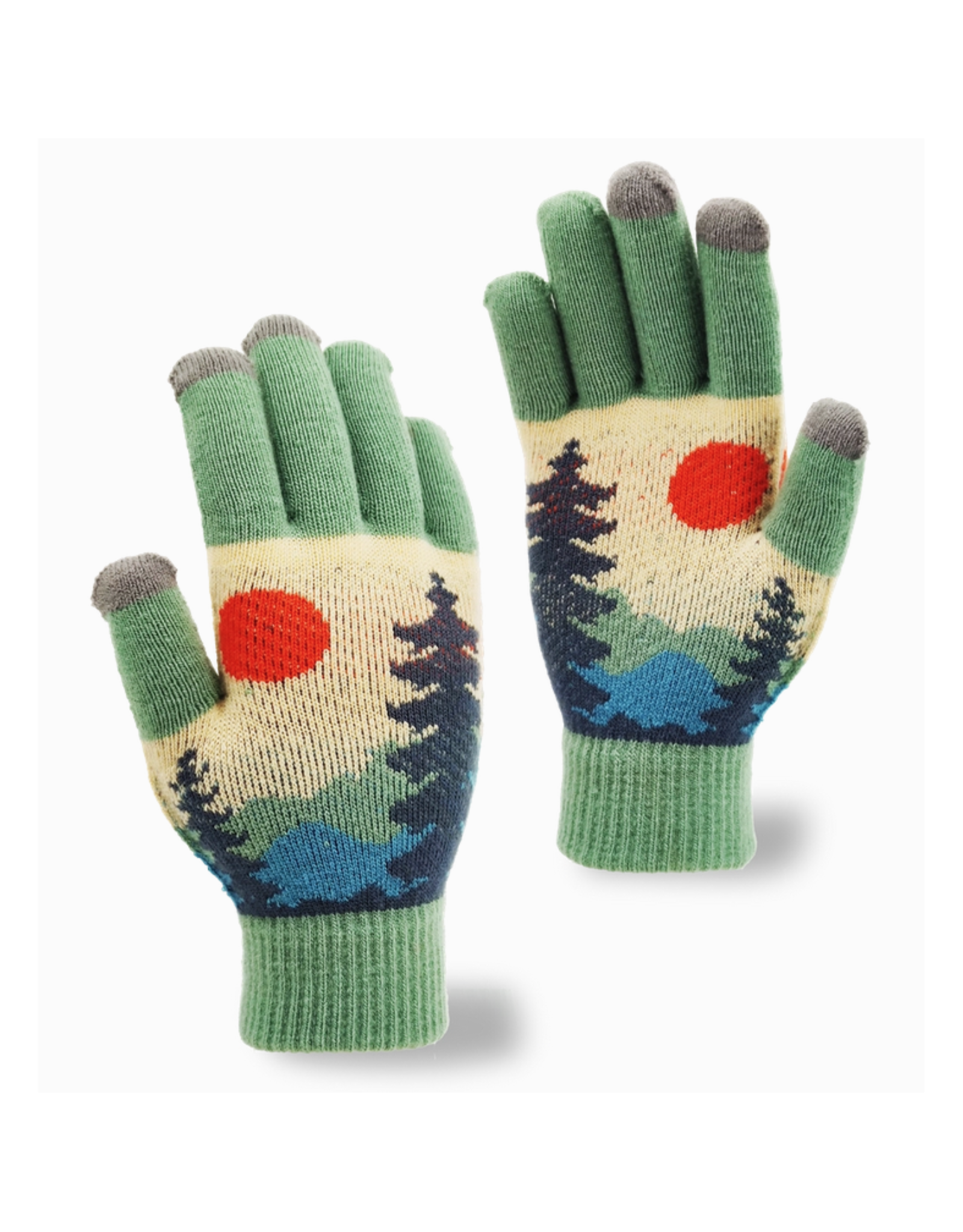 Forest Glow Knit Gloves